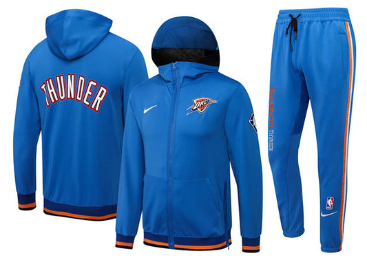 Ensemble Oklahoma Thunder (Survêtement Veste à Capuche + Pantalon Jogging) – face