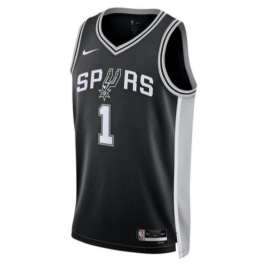 Maillot enfant San Antonio Spurs Noir – face