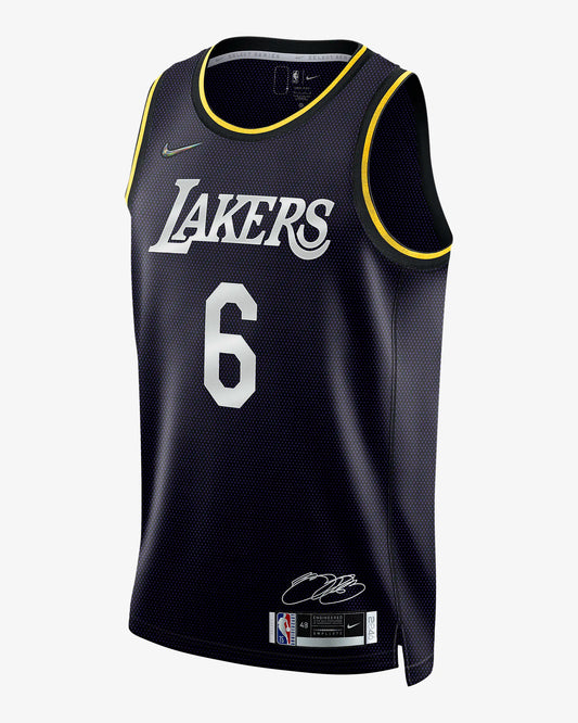 Maillot Los Angeles Lakers 2022/2023 Noir – face