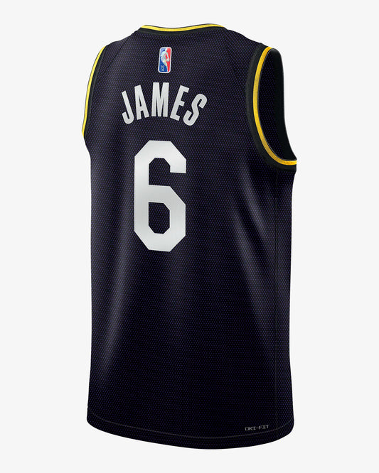 Maillot Los Angeles Lakers 2022/2023 Noir – dos