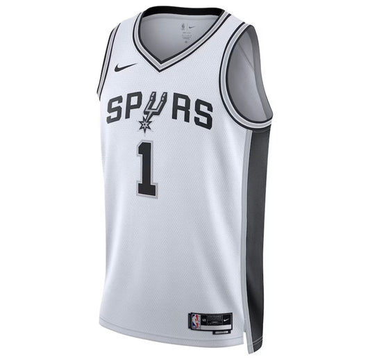 Maillot enfant San Antonio Spurs Blanc – face