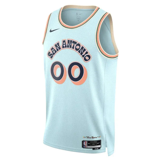 Maillot San Antonio Spurs City Edition 2024 Bleu Ciel – face