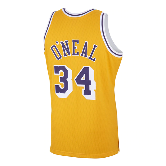 Maillot Shaquille O'Neal Los Angeles Lakers Vintage Jaune – dos
