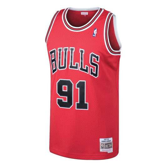 Maillot Dennis Rodman Road Swingman Chicago Bulls Vintage – face