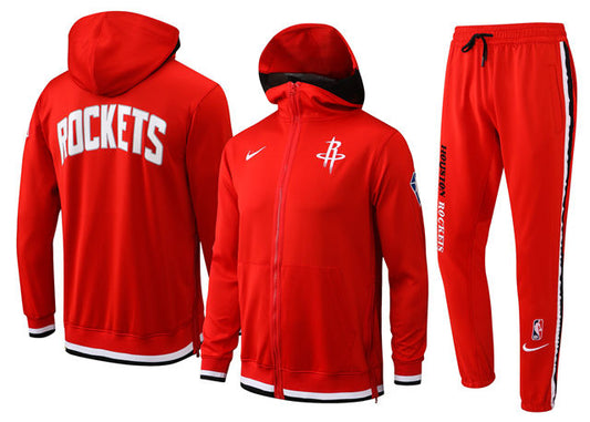 Ensemble NBA Houston Rockets (Survêtement Veste à Capuche + Pantalon Jogging) – face