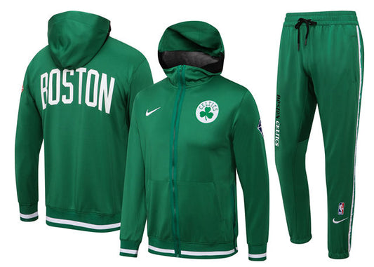 Ensemble Boston Celtics (Survêtement Veste à Capuche + Pantalon Jogging) – face
