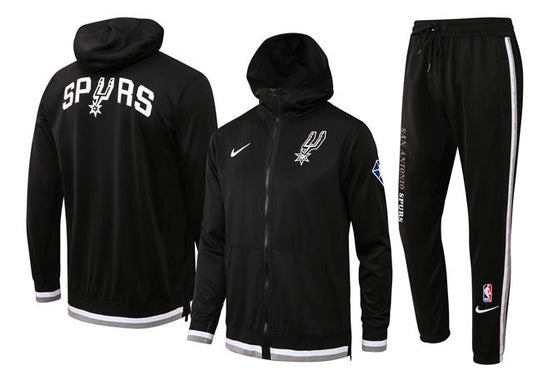 Ensemble San Antonio Spurs (Survêtement Veste à Capuche + Pantalon Jogging) – face