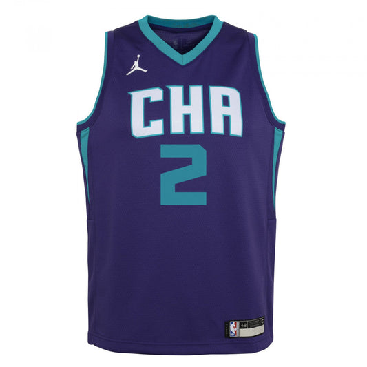 Maillot Charlotte Hornets Statement Edition Violet Cha – face