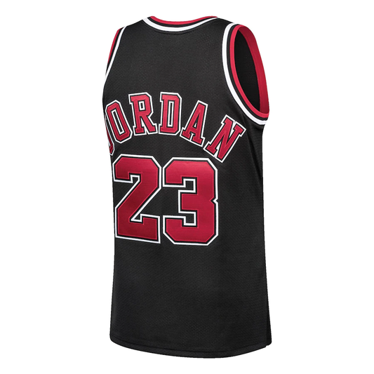 Maillot Michael Jordan Chicago Bulls Vintage Statement Edition Noir – dos